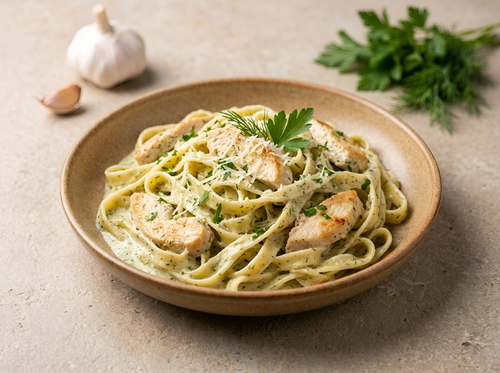 Creamy Garlic Chicken Pasta