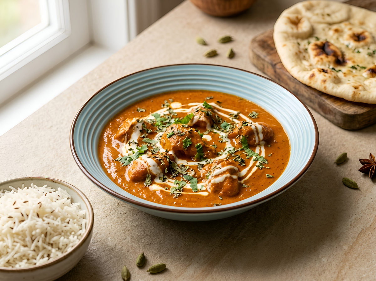 Butter chicken made with The Paste Co Butter Chicken Paste