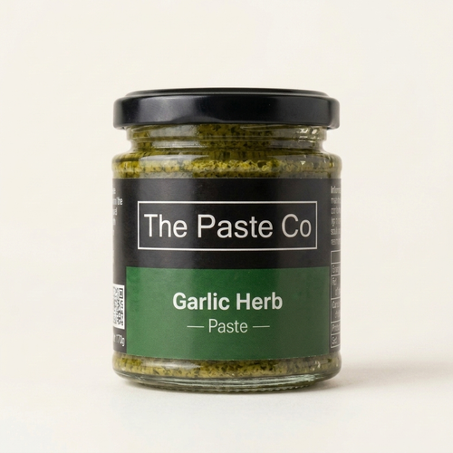 Jar of The Paste Co Garlic Herb Paste